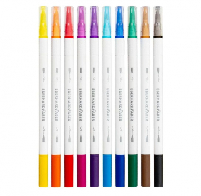 Carioci 10 Culori 2 Capete Carioca+Liner, Eberhard Faber [2]