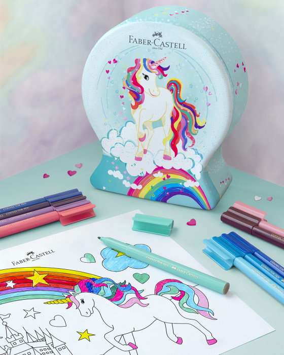 Carioci Connector 33 Culori Unicorni 2023 Faber-Castell [5]