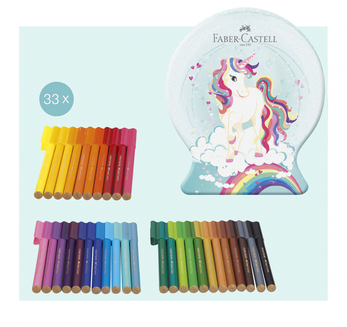 Carioci Connector 33 Culori Unicorni 2023 Faber-Castell [2]