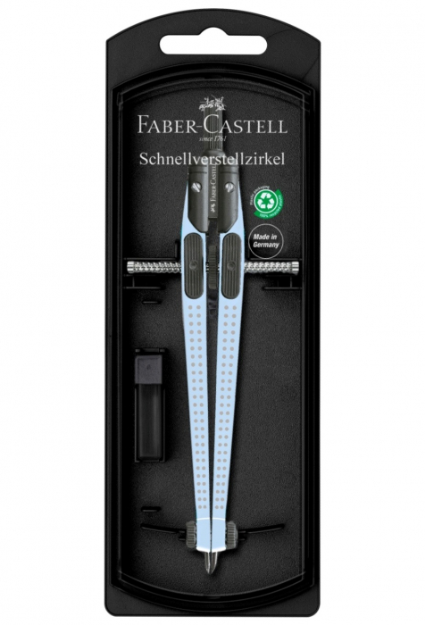 Compas QUICK-SET Grip Bleu Sky, Faber-Castell [2]