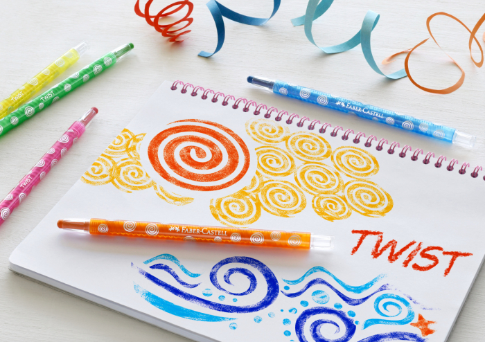 Creioane Cerate Retractabile Cutie 24 culori Faber-Castell [2]