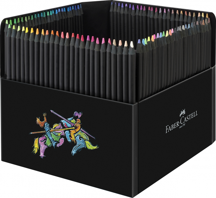 Creioane Colorate 100 Culori BLACK EDITION, Faber-Castell [2]