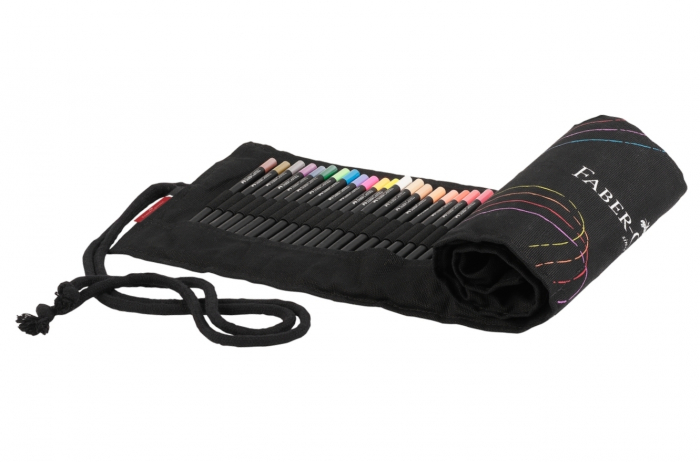 Rollup Creioane Colorate 72 Culori BLACK EDITION, Faber-Castell [3]