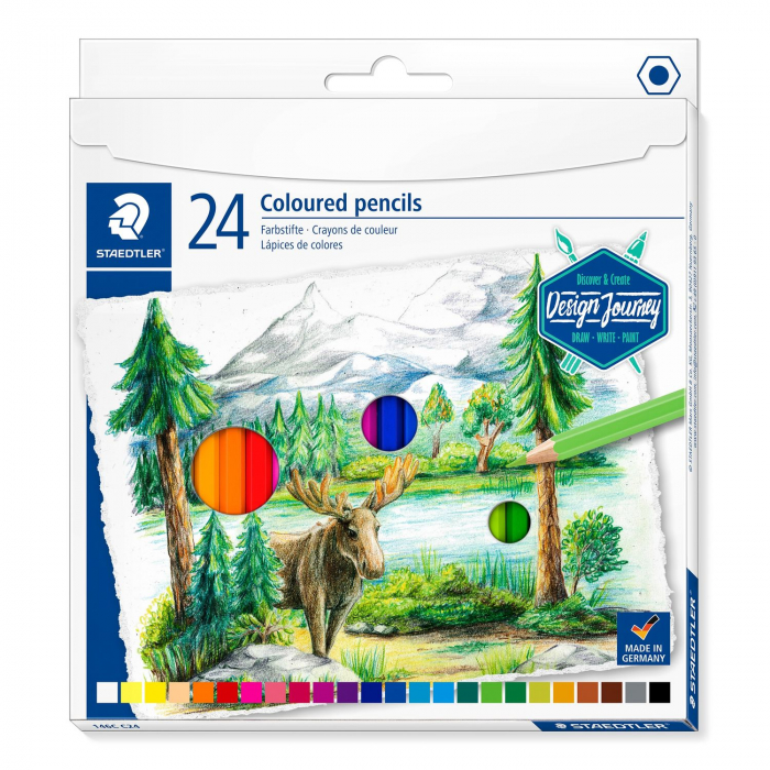 CREIOANE COLORATE 24 CULORI CUTIE Carton STAEDTLER [4]
