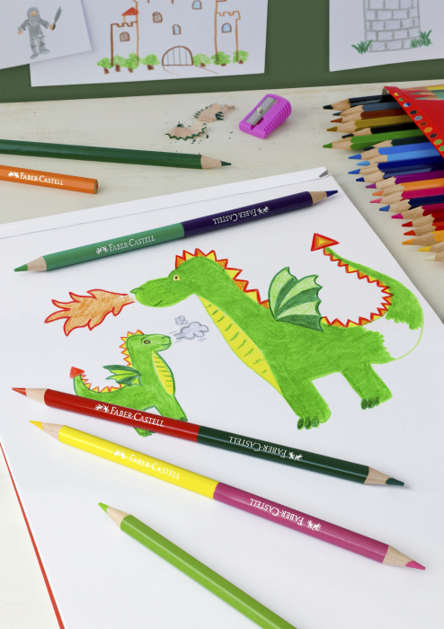 Creioane Colorate 36+3+1 Culori Eco + Ascutitoare Faber-Castell [2]