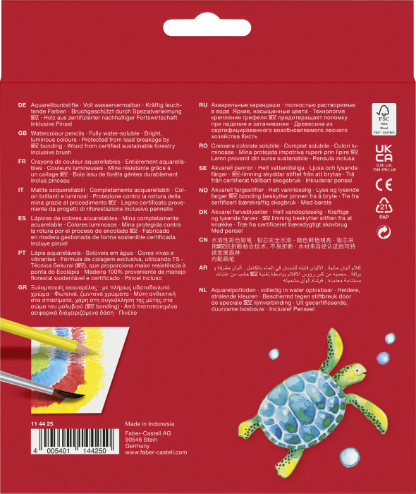 Creioane Colorate Acuarela 24 Buc si Pensula Faber-Castell [2]