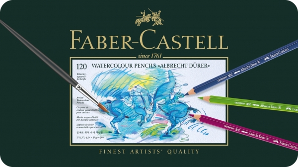 Creioane Colorate Acuarela A.Durer 120 culori, cutie metal, Faber-Castell [2]
