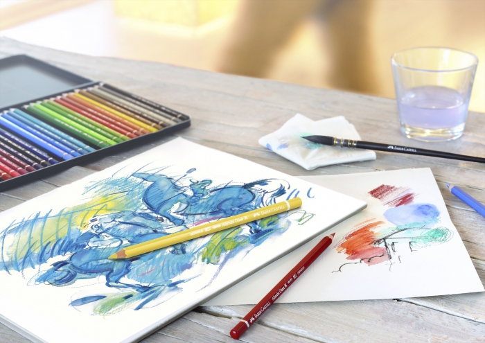 Creioane Colorate Acuarela A.Durer 60 culori, cutie metal FC117560, Faber-Castell [5]