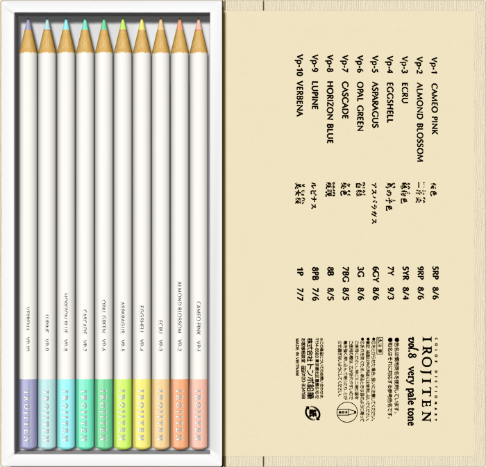 Creioane Colorate Irojiten Seascape 30 Culori Volum 7, 8, 9  Tombow [7]