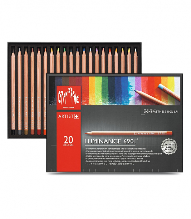 Creioane Colorate LUMINANCE 6901 20 culori Caran d'Ache [2]
