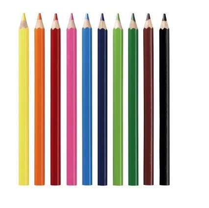 Creioane Colorate Hexagonale JUMBO 10 Culori, Herlitz [2]
