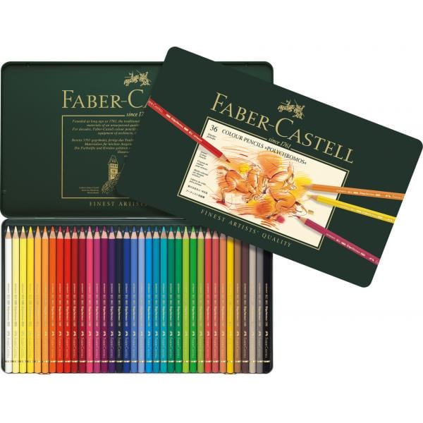 Creioane Colorate Polychromos 36 Culori Cutie Metal Faber-Castell [3]