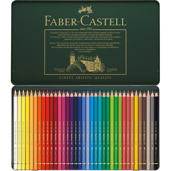 Creioane Colorate Polychromos 36 Culori Cutie Metal Faber-Castell [2]