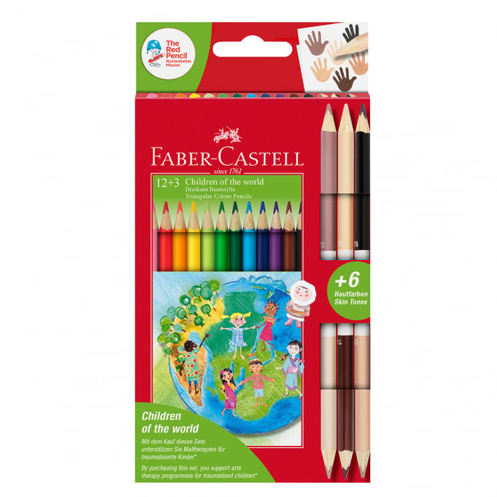 Creioane colorate triunghiulare Children of the World Faber-Castell [1]