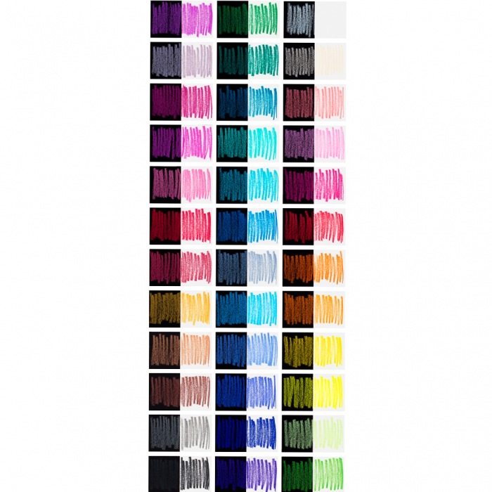 Creioane colorate triunghiulare cutie carton 36 culori Black Edition Faber Castell [3]