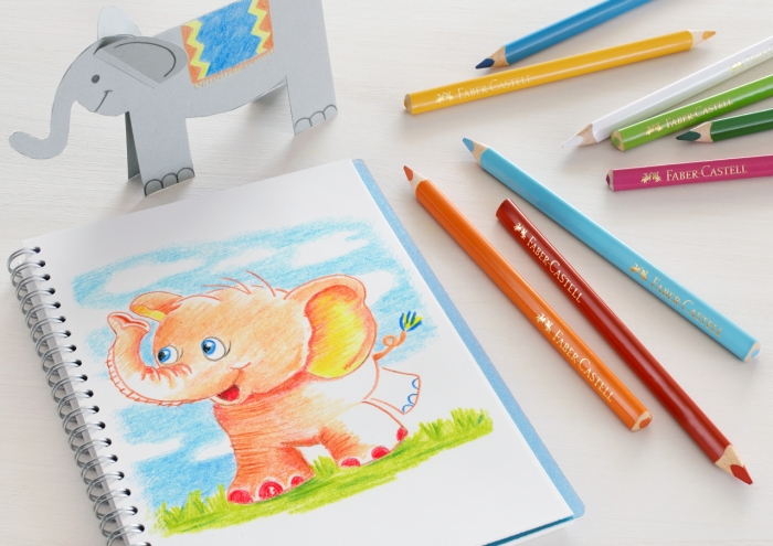 Creioane Colorate Triunghiulare Jumbo 24 culori Faber-Castell [2]