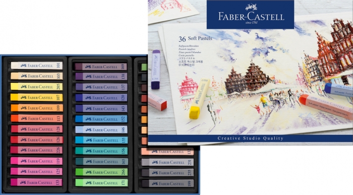 Creioane Pastel Soft 36 Culori Faber-Castell [2]