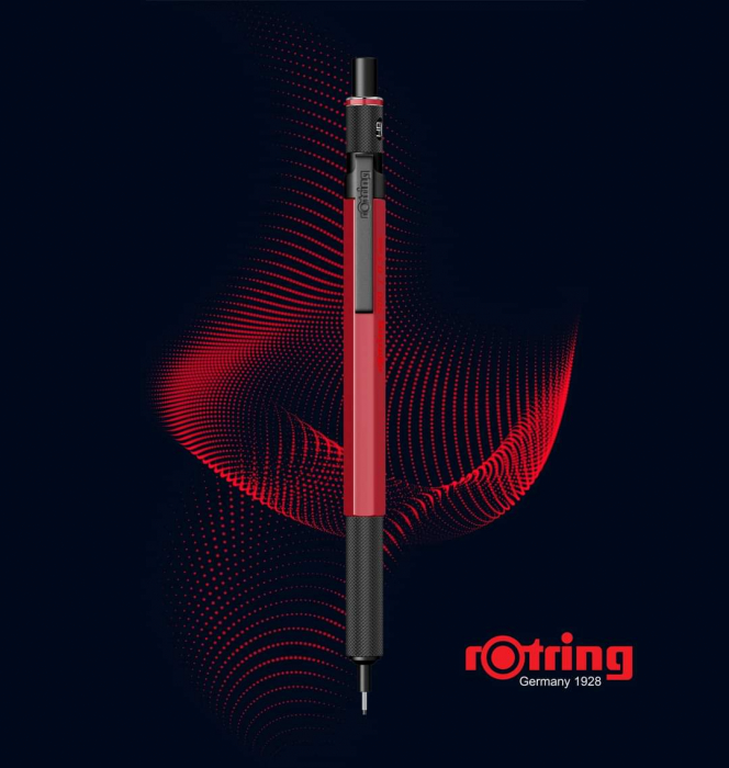 Creion Mecanic Rotring 500 Red 0.5, Rotring [5]
