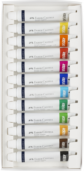 Culori Acrilice 12 culori 20ml Faber-Castell [3]