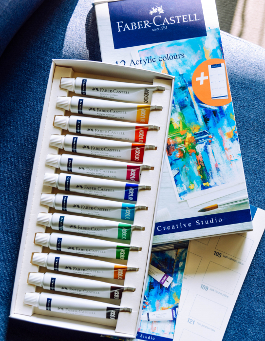 Culori Acrilice 12 culori 20ml Faber-Castell [2]