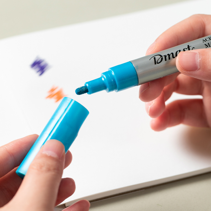 Markere Acrilice 2 mm Culori Metalizate Set 6 Bucati, Dmast by Pebeo [5]