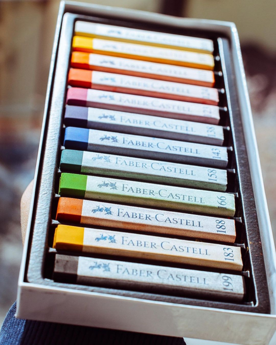 Cutie Creioane Pastel Soft 12 culori Faber-Castell [5]