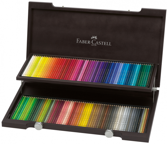 Cutie lemn 120 Creioane Colorate Polychromos Faber-Castell [4]
