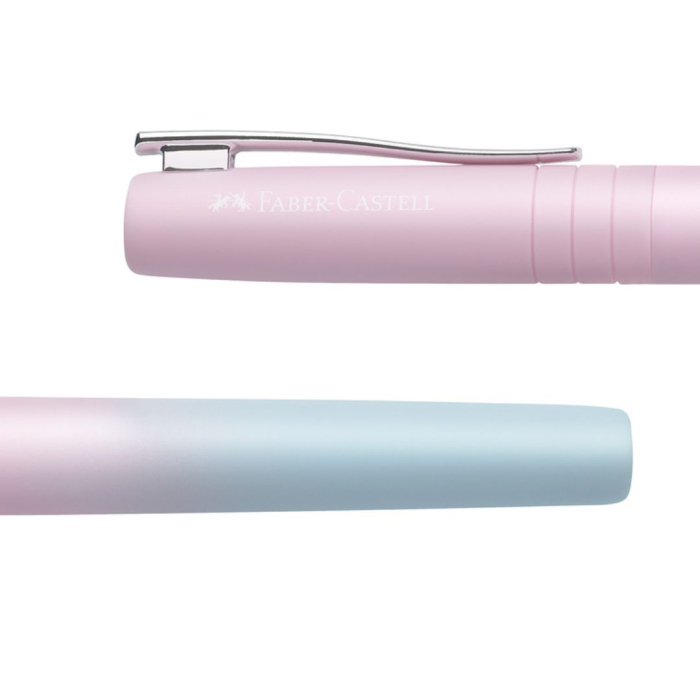 Stilou Poly Pen Flow Bleu-Roz, Faber-Castell [4]