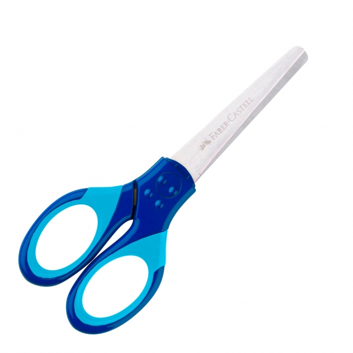 FOARFECA SCOLARA CU PROTECTIE GRIP ALBASTRA FABER-CASTELL [2]