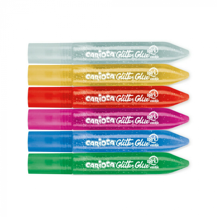 Lipici Glitter Spark lavabil 6 culori/blister CARIOCA [2]