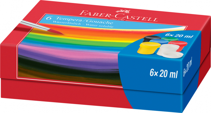 Guase 6 Culori 20 ml Faber-Castell [2]