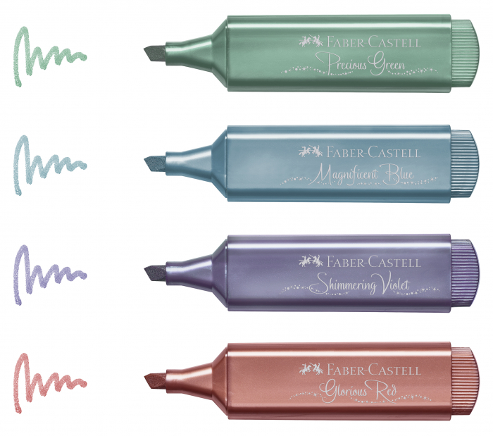 Textmarker Albastru Metalizat 1546 Faber-Castell [2]