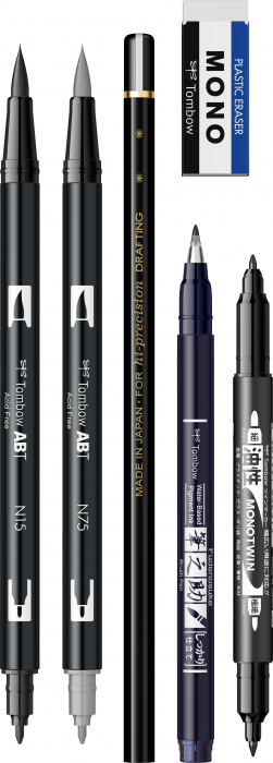 Set Caligrafie Incepatori - Set 6 Tombow [2]