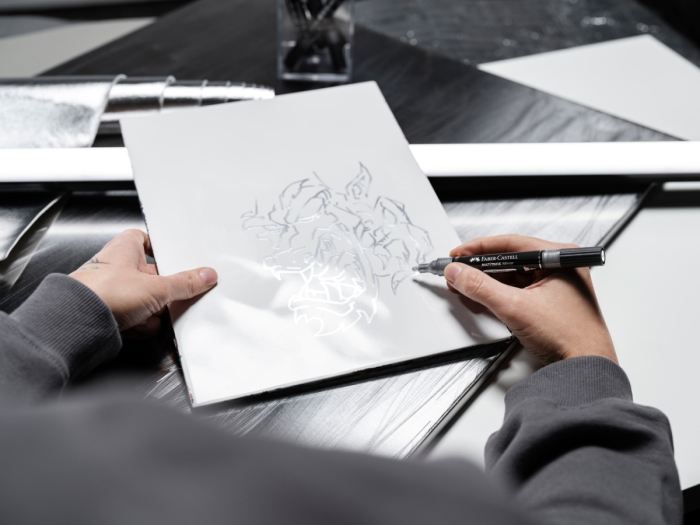 Marker Acrilic Multimark cul 551 Efect Oglinda in blister, Faber-Castell [3]