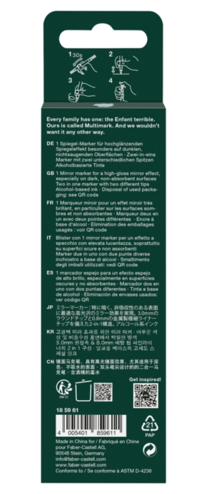 Marker Acrilic Multimark cul 551 Efect Oglinda in blister, Faber-Castell [2]