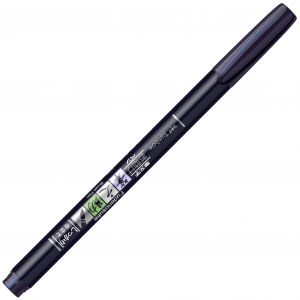 Marker Caligrafic Hard Fudenosuke Small Writing Black, Tombow [2]