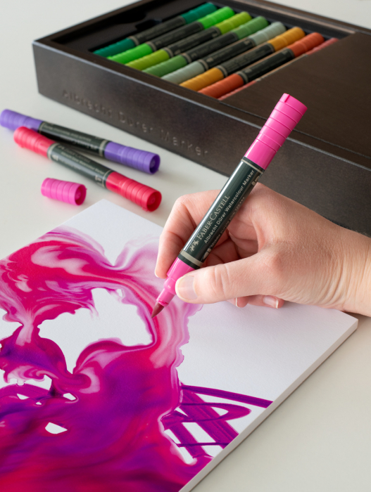 MARKER SOLUBIL ROZ PURPURIU MEDIU 15 A.DURER FABER-CASTELL [2]