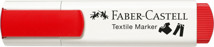 Marker Textil Rosu Faber-Castell [2]
