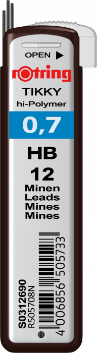 Mine grafit 0.7 HB, Rotring [5]