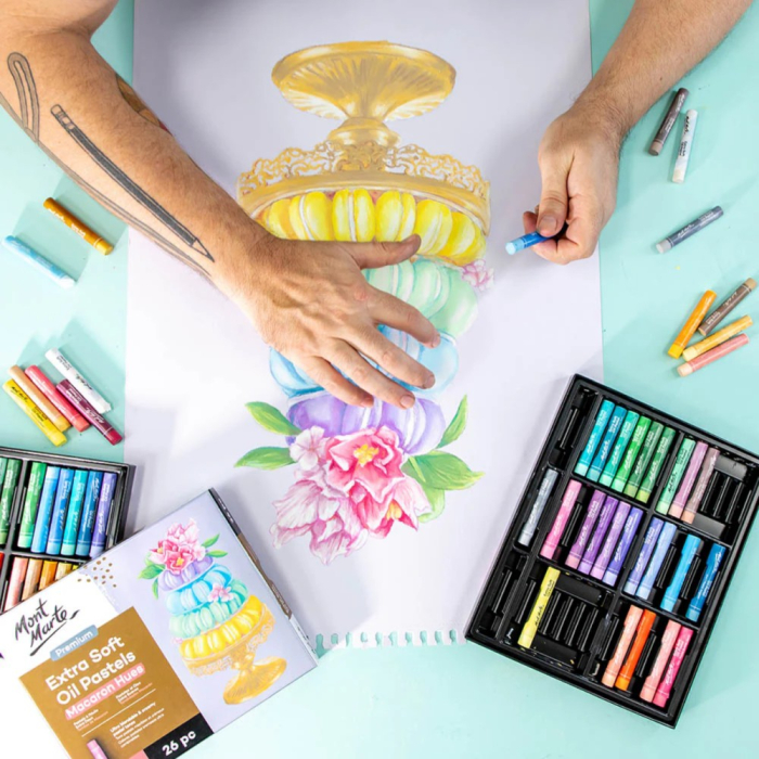 Pastel ulei extra fin nuanțe pastelate Mont Marte 26 buc/set [3]