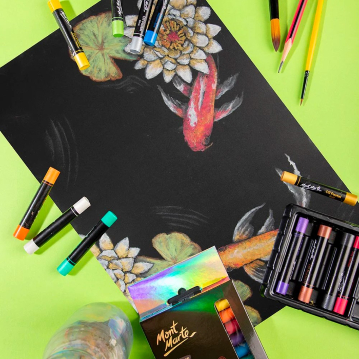 Pastel ulei metalizat Mont Marte 12 buc/set [4]