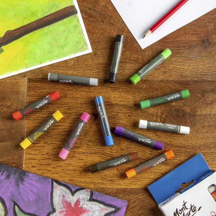 Pastel ulei solubil Mont Marte 12 buc/set [5]