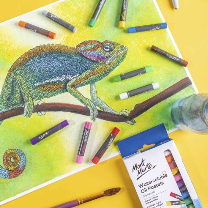 Pastel ulei solubil Mont Marte 12 buc/set [6]