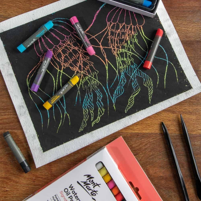 Pastel ulei solubil  24 buc/set, Mont Marte [7]