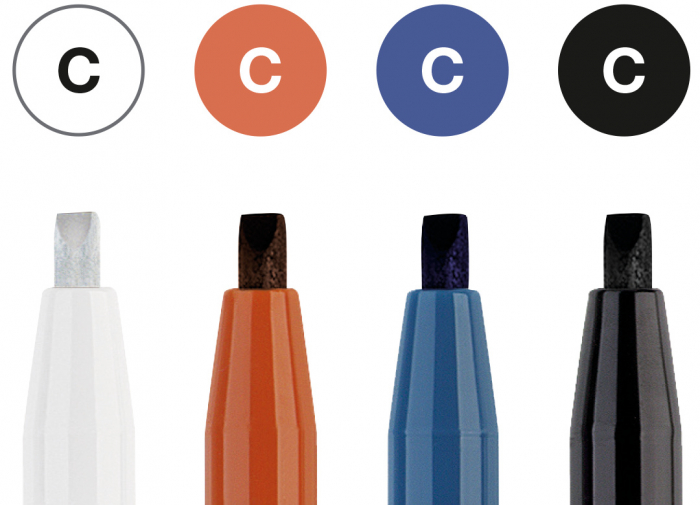 Pitt Artist Pen Caligrafic Classic set 4 buc Color Faber-Castell [2]