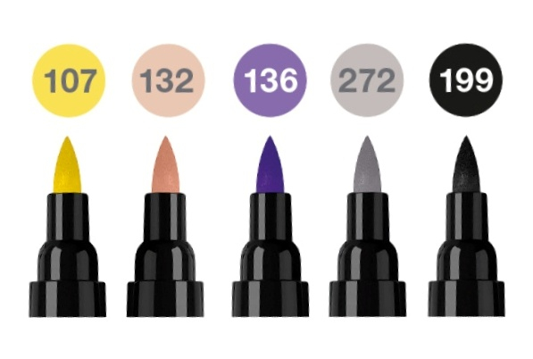 Pitt Artist Pen Dual Marker Fashion Set 5 culori, Faber-Castell [2]