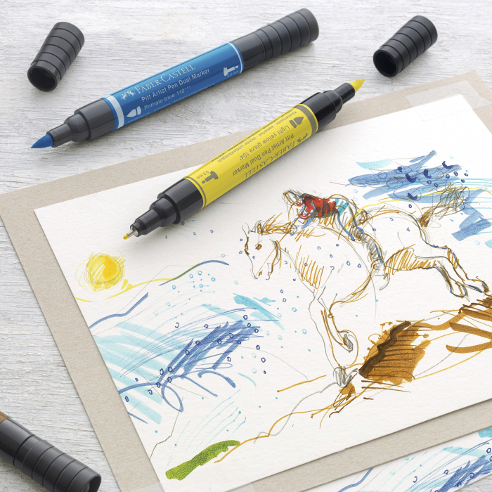 Pitt Artist Pen Dual Marker Set 10 buc. Faber-Castell [4]