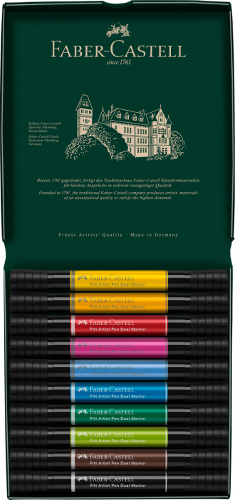 Pitt Artist Pen Dual Marker Set 10 buc. Faber-Castell [2]