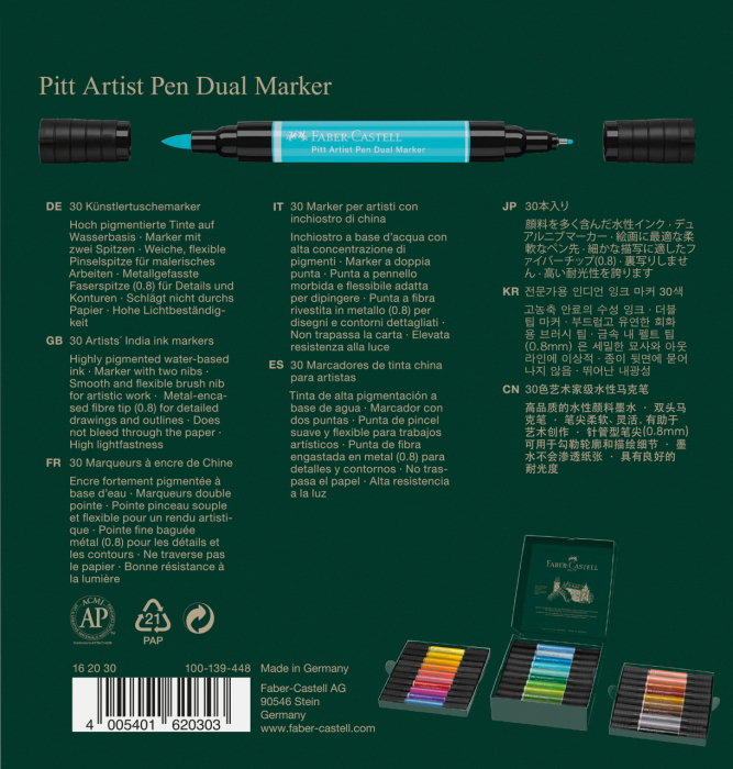 Pitt Artist Pen Dual Marker Set 30 bucati, Faber-Castell [4]