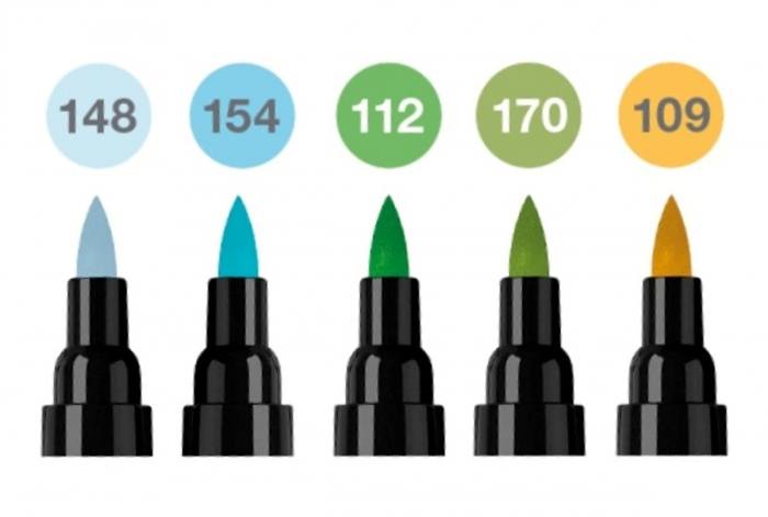 Pitt Artist Pen Dual Marker Animals Set 5 culori, Faber-Castell [2]